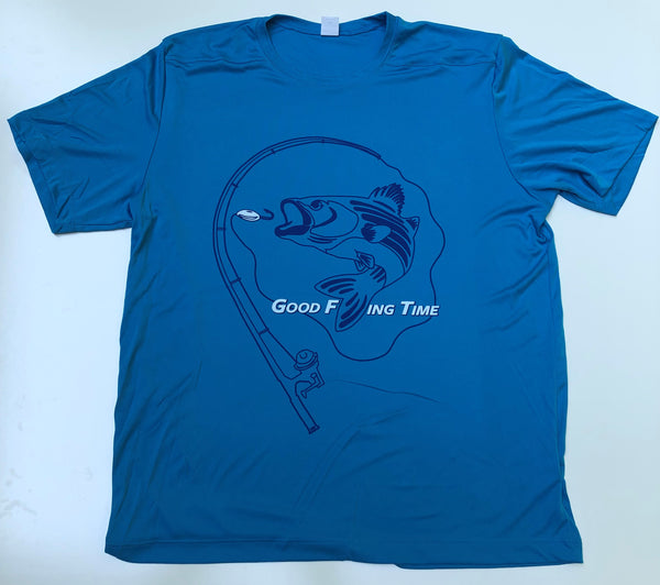 Short sleeve GFT 'About to Strike' - Sapphire moisture wicking UPF Performance T-shirt