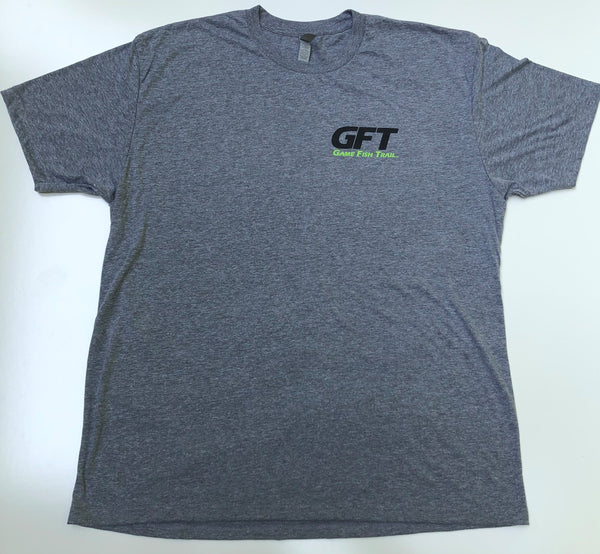 Short sleeve GFT Striped Bass - Premium Heather Unisex Tri-Blend Tee