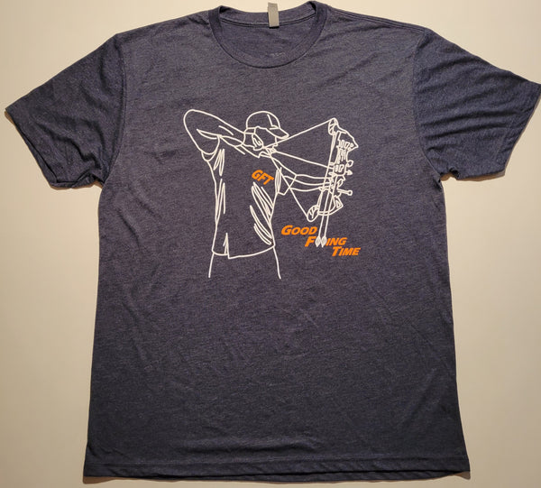 Short sleeve GFT 'Archer' - Vintage Navy Unisex Tri-Blend Tee