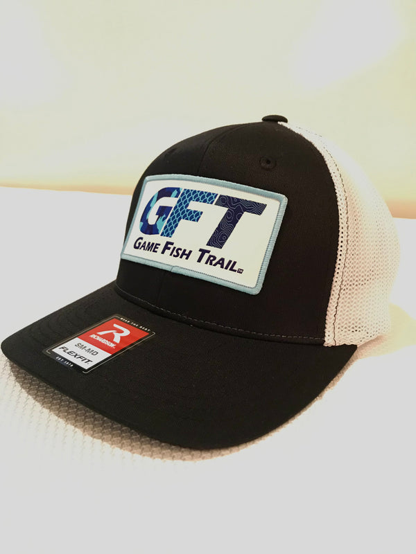 GFT Logo - Richardson R-Flex Trucker hat - Black/White