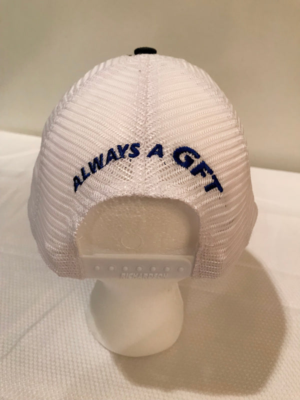 GFT Logo - Richardson Garment Washed Trucker hat - Navy / White